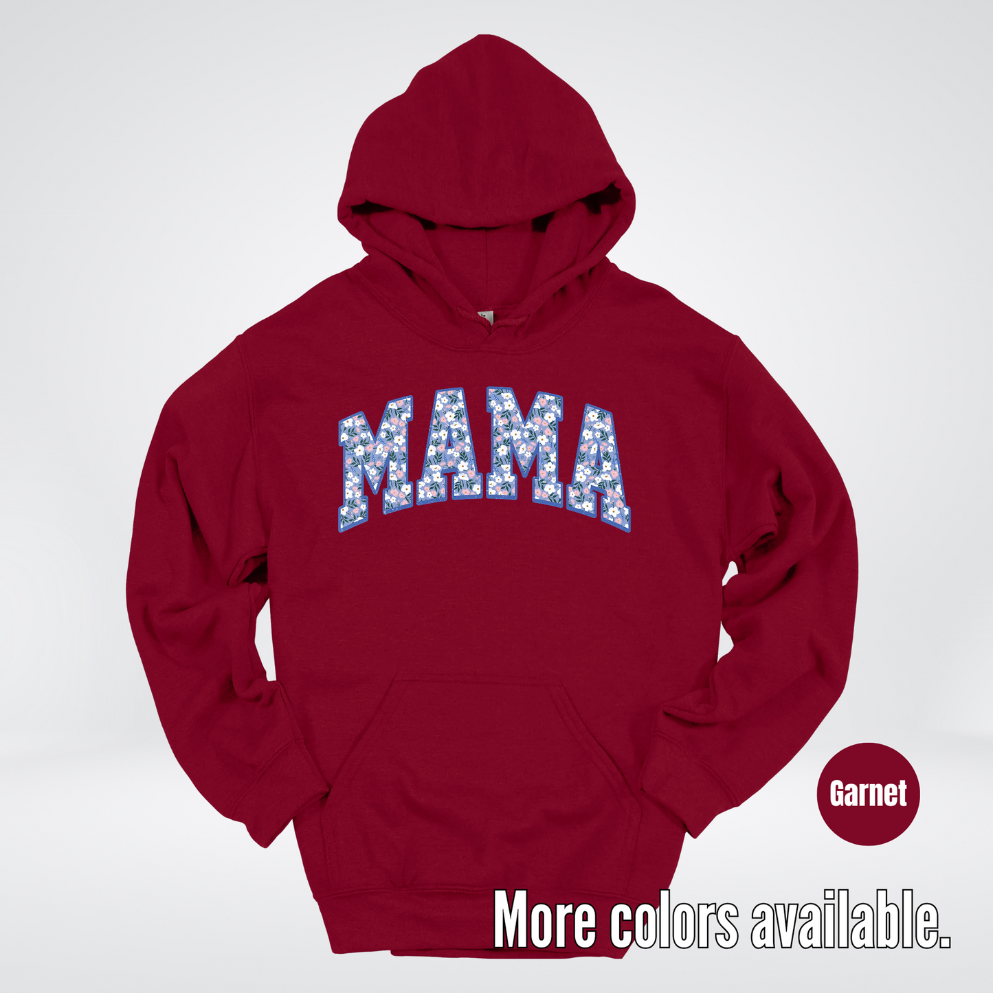 Mama Blue Bell Floral Hoodie