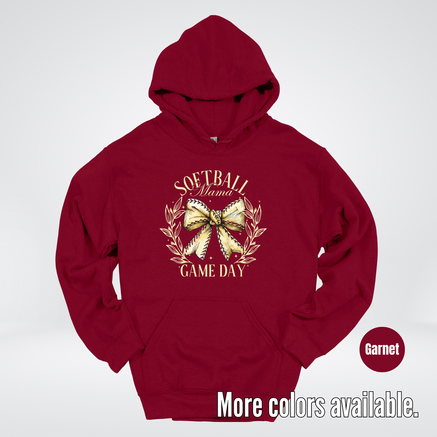 Softball Mama Game Day Coquette Hoodie