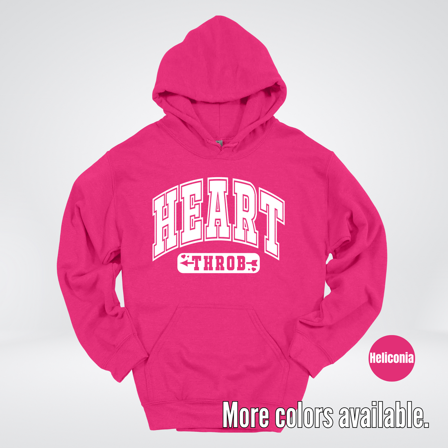 Heart Throb - White Design - Hoodie