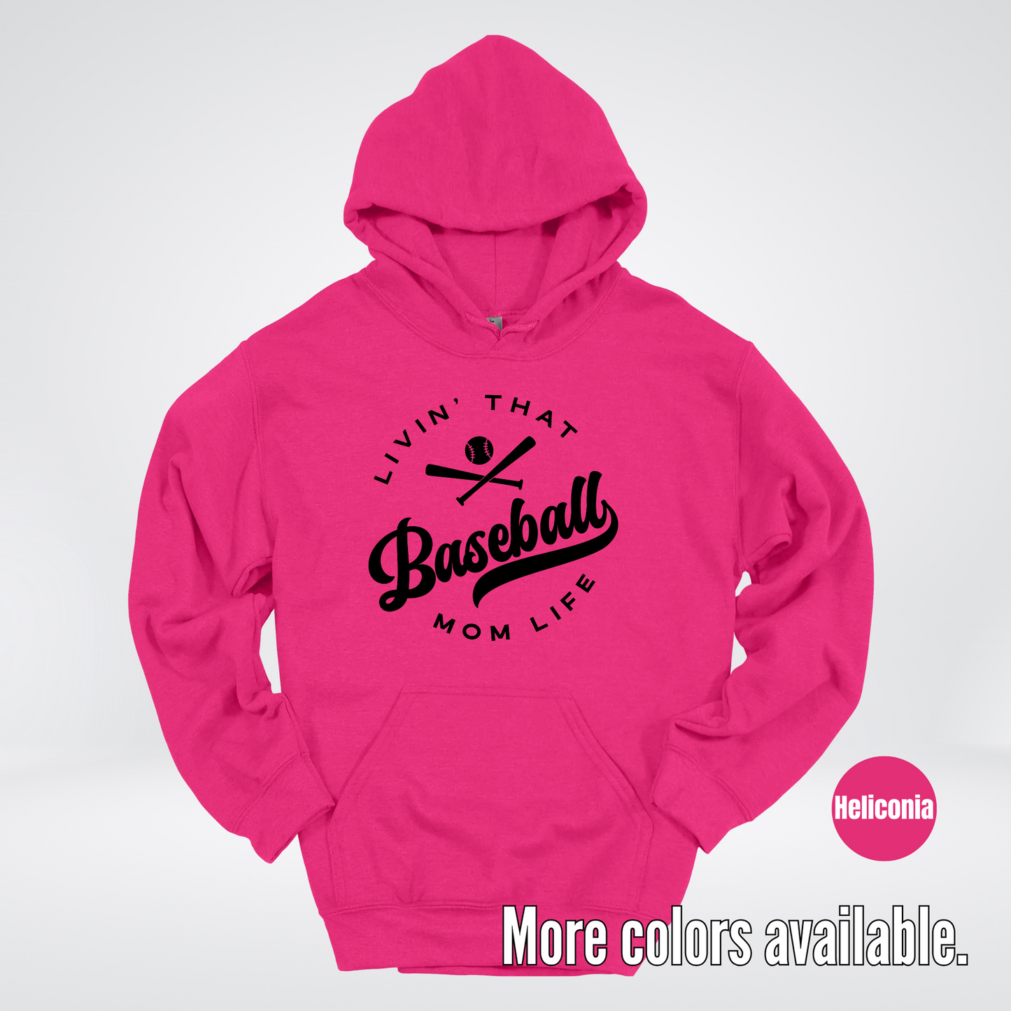Livin’ That Baseball Mom Life – Black Design - Hoodie