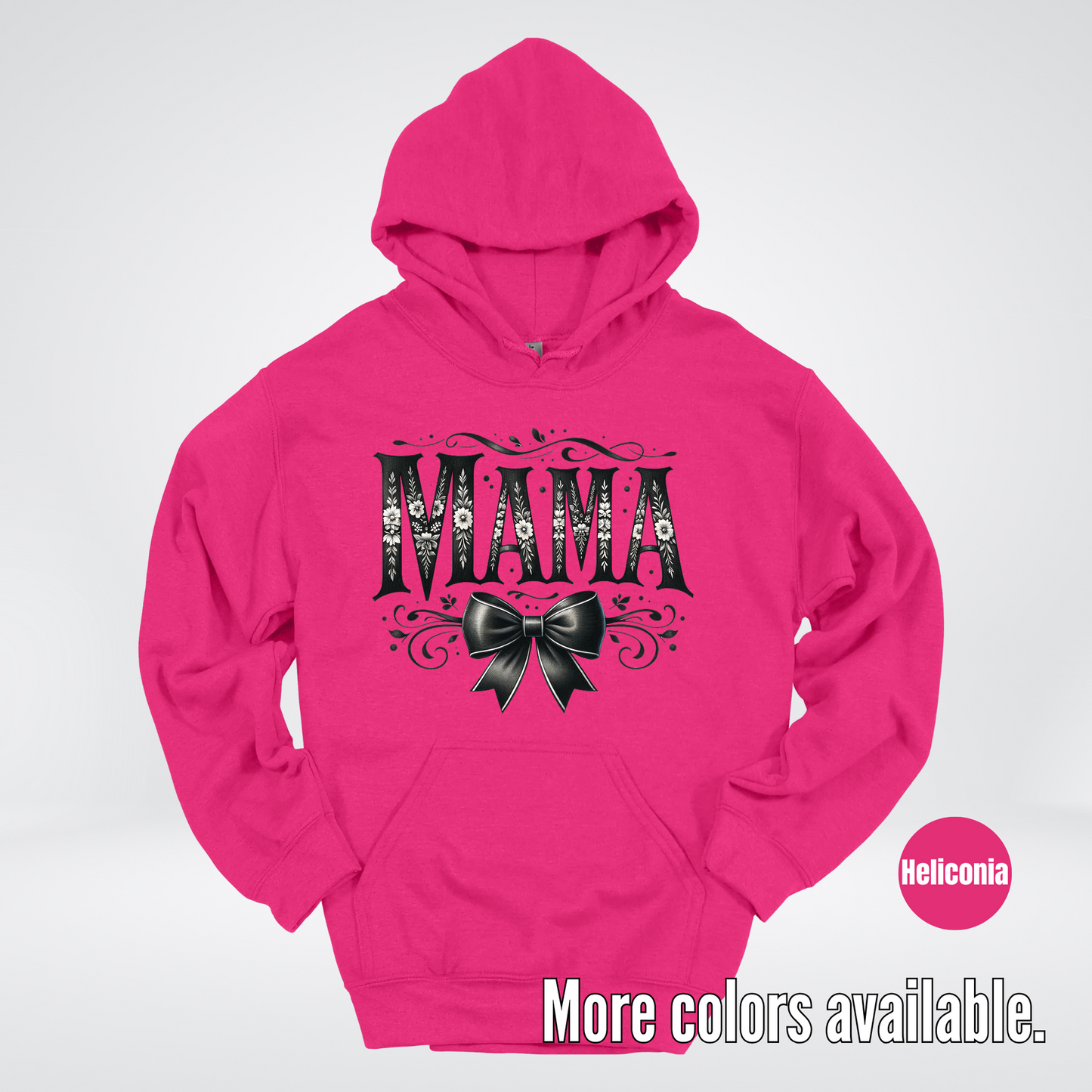Mama Black & White Coquette Hoodie
