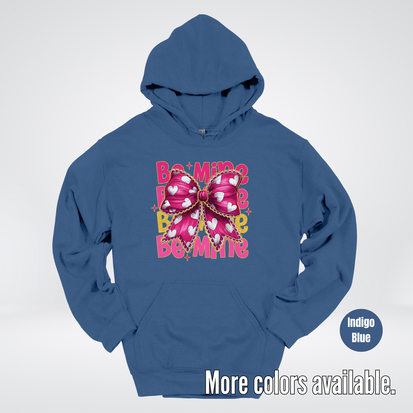 Be Mine Coquette Pink & Gold Hoodie