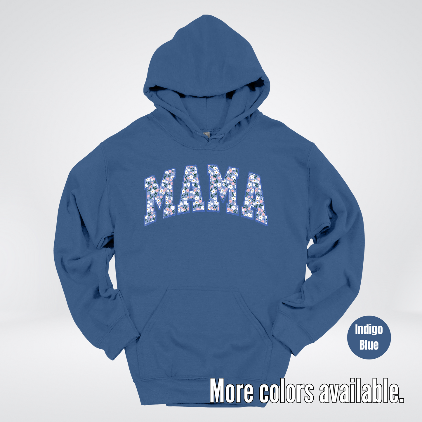 Mama Blue Bell Floral Hoodie