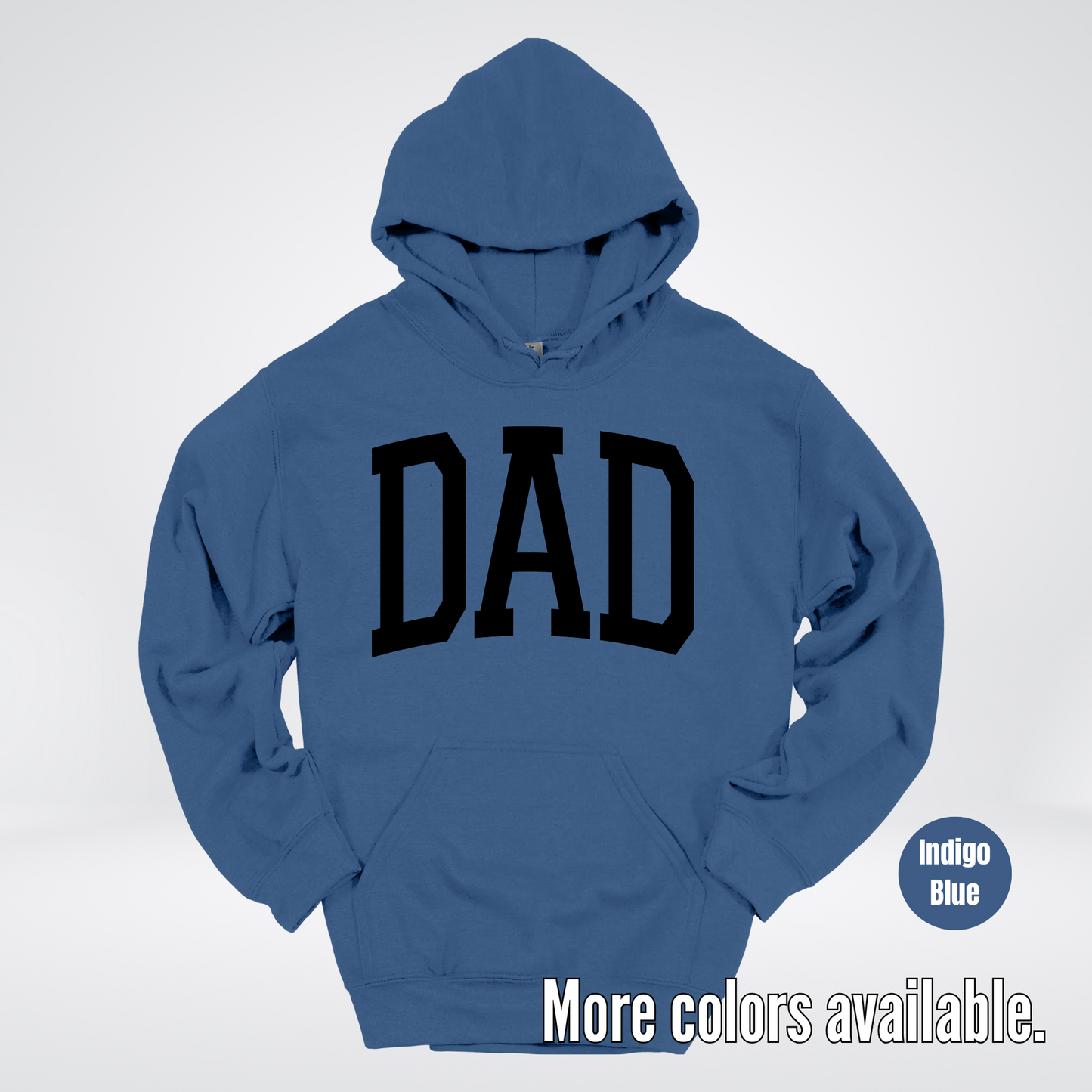 DAD Varsity Font - Black Design - Hoodie