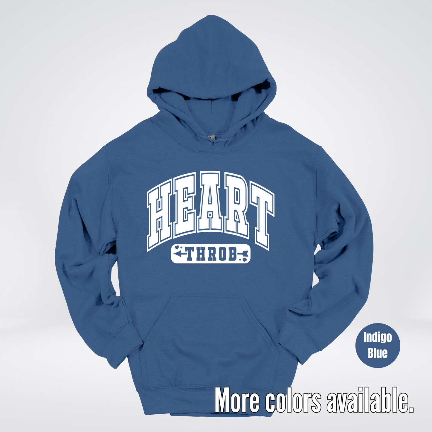 Heart Throb - White Design - Hoodie
