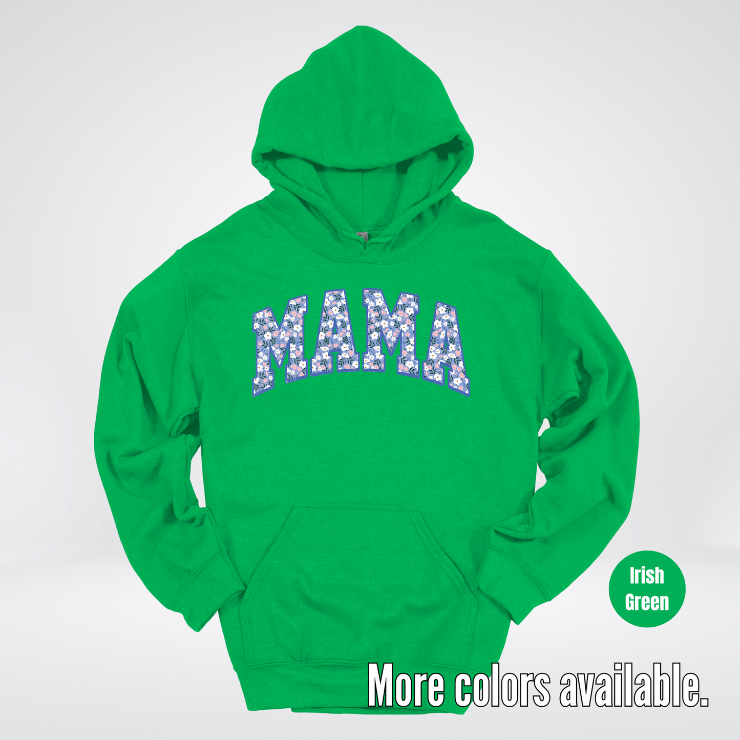 Mama Blue Bell Floral Hoodie