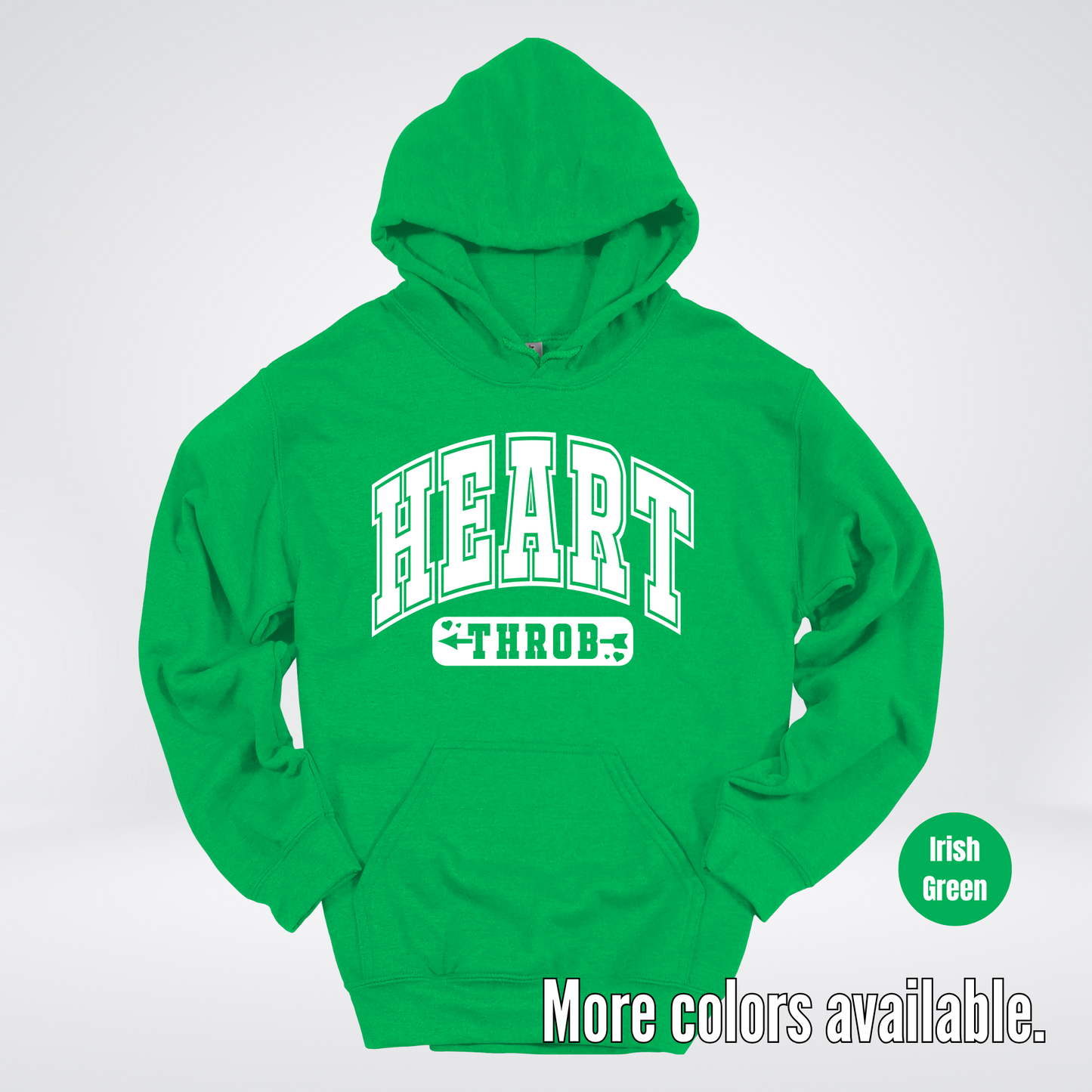 Heart Throb - White Design - Hoodie