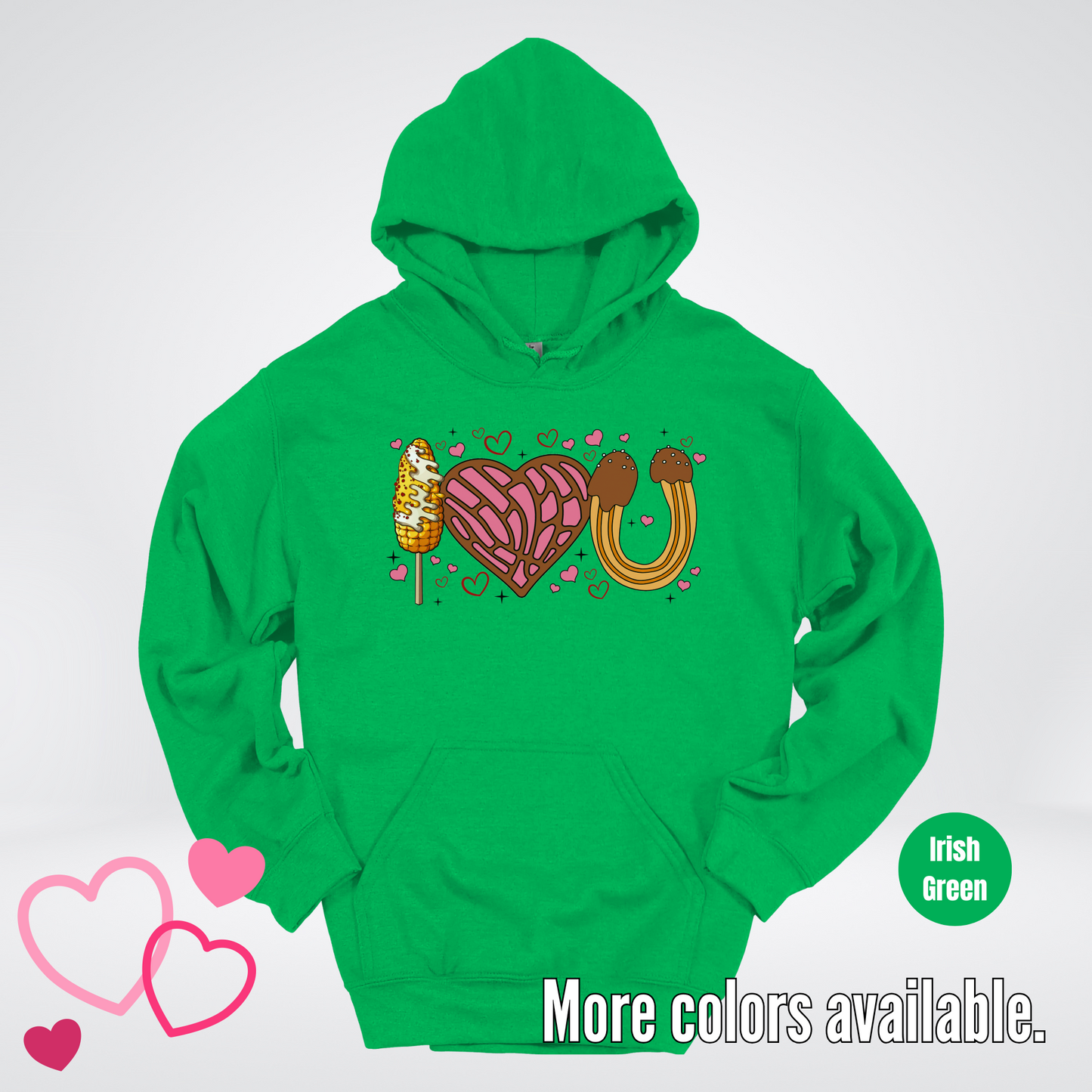 I Love You Elote Concha Churro Hoodie