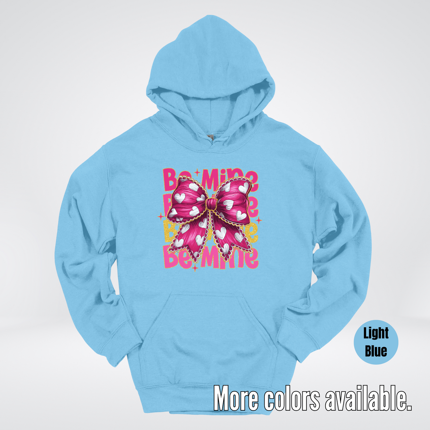 Be Mine Coquette Pink & Gold Hoodie
