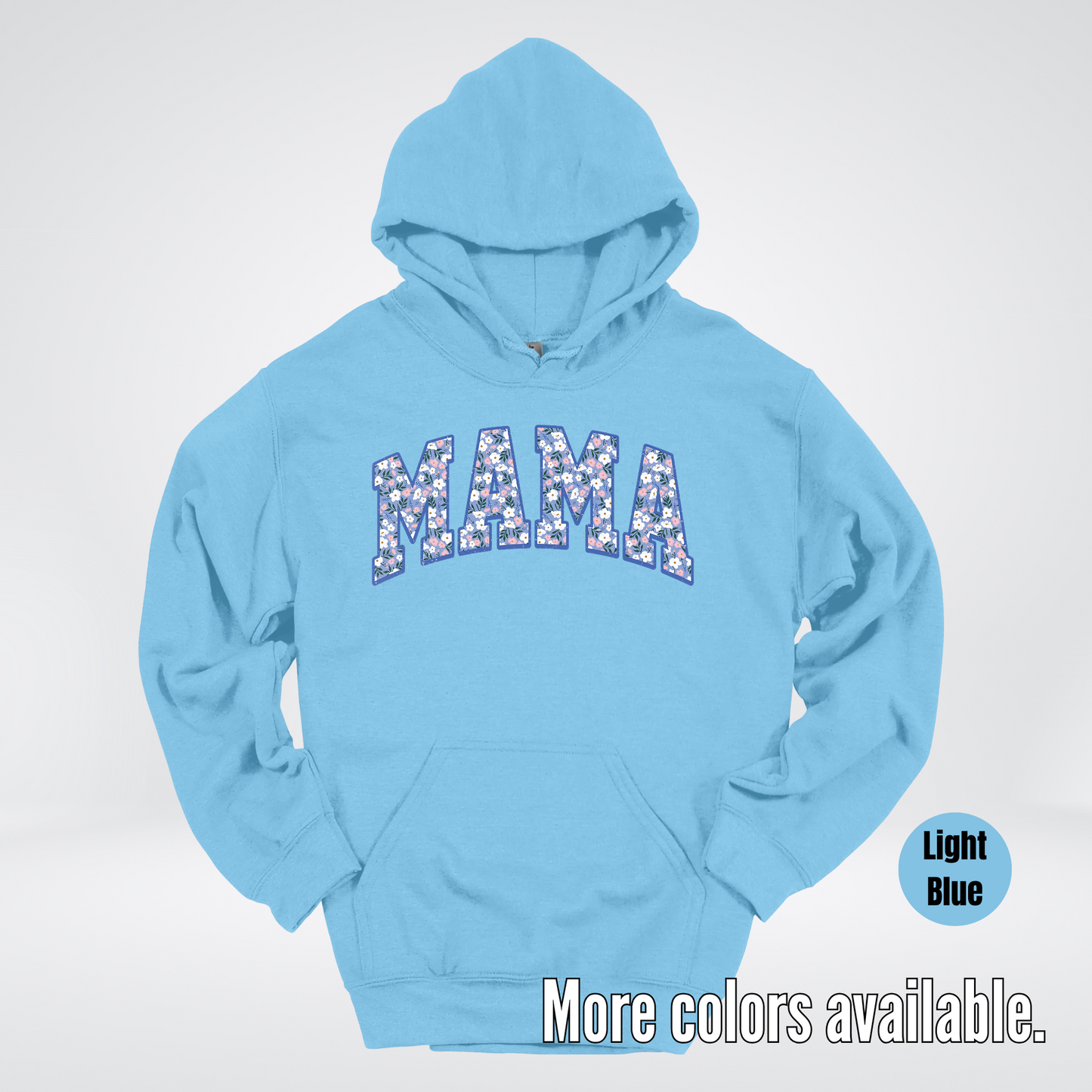 Mama Blue Bell Floral Hoodie