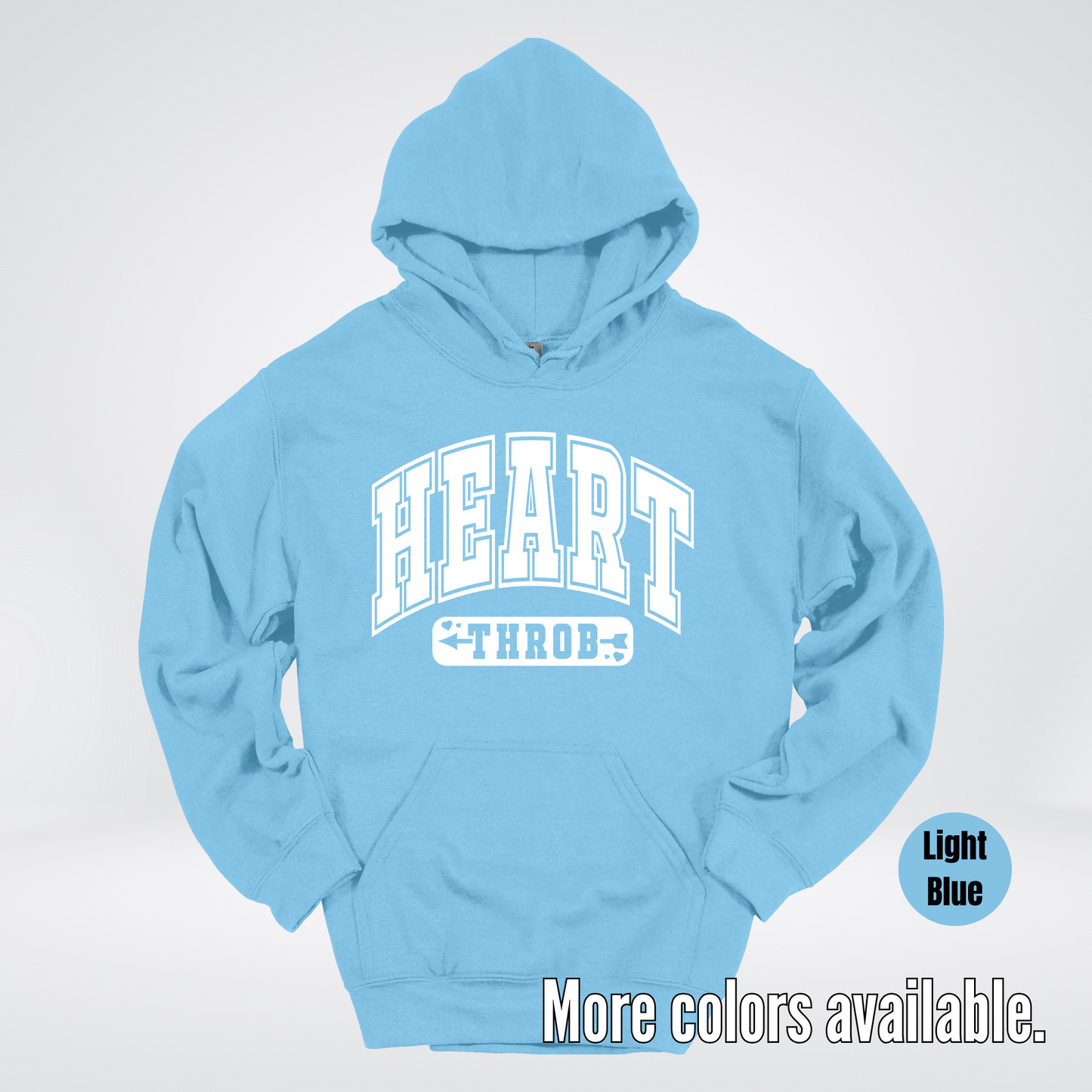 Heart Throb - White Design - Hoodie