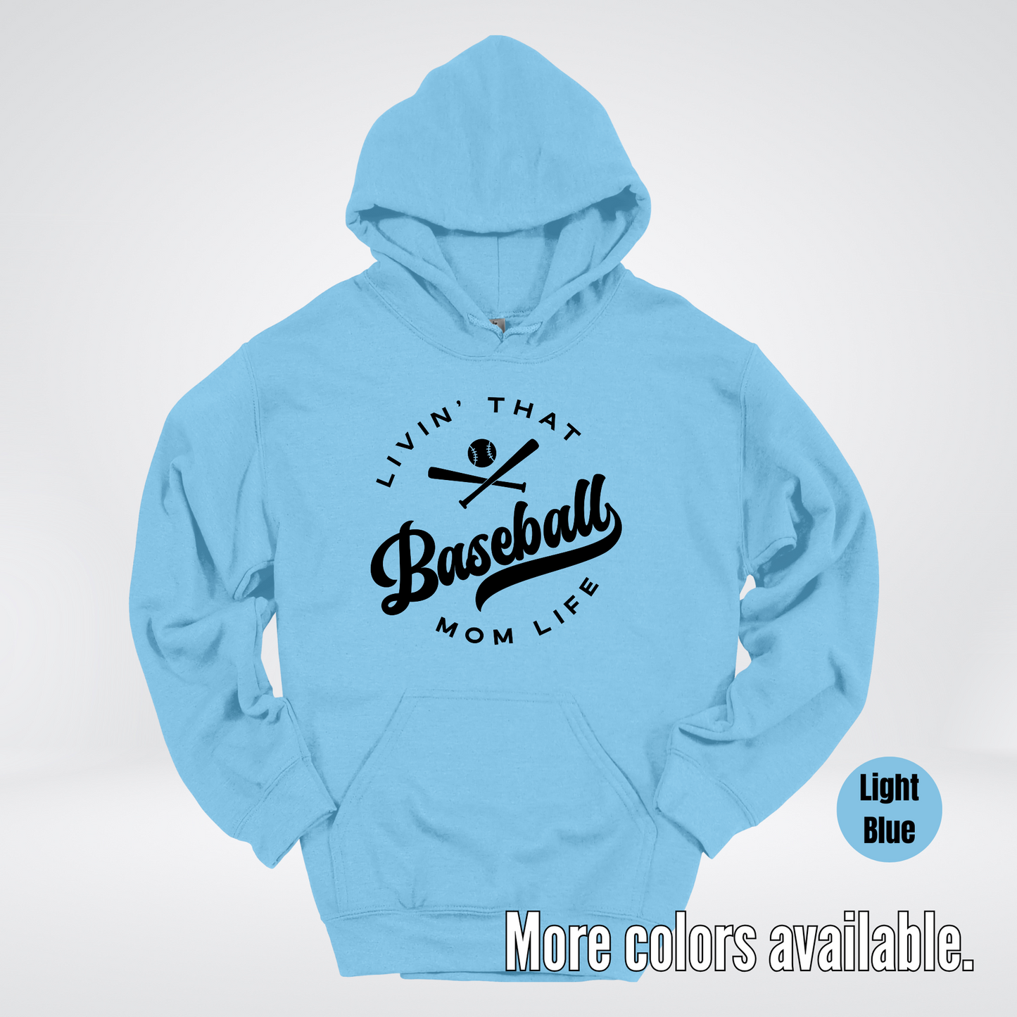 Livin’ That Baseball Mom Life – Black Design - Hoodie