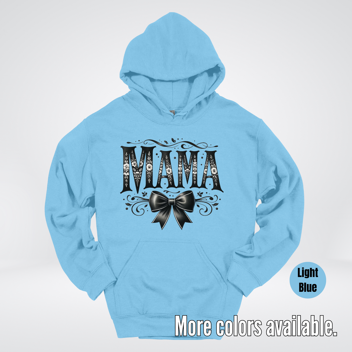 Mama Black & White Coquette Hoodie