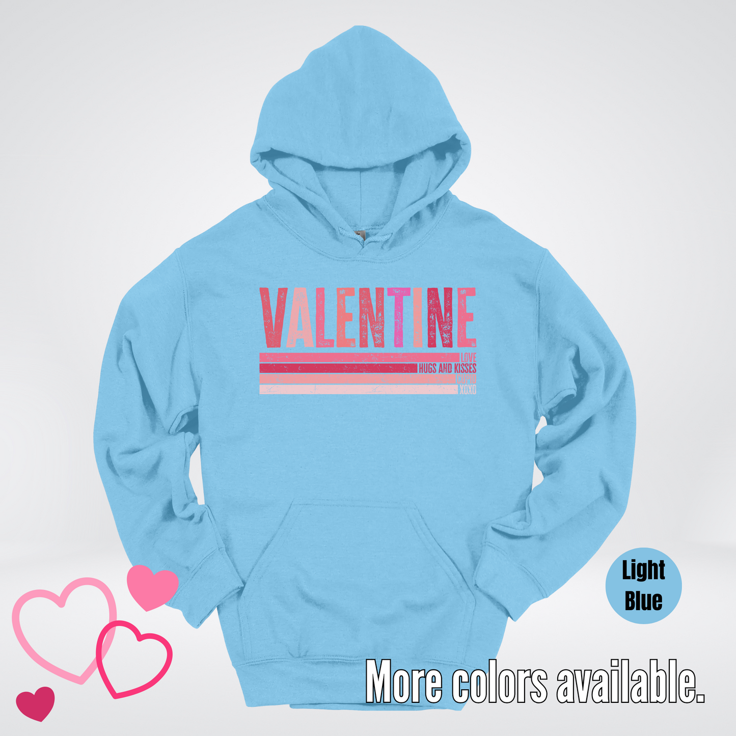 Valentine Hugs & Kisses Hoodie