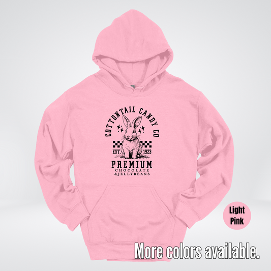 Cottontail Candy Co Premium - Black Design - Easter Hoodie