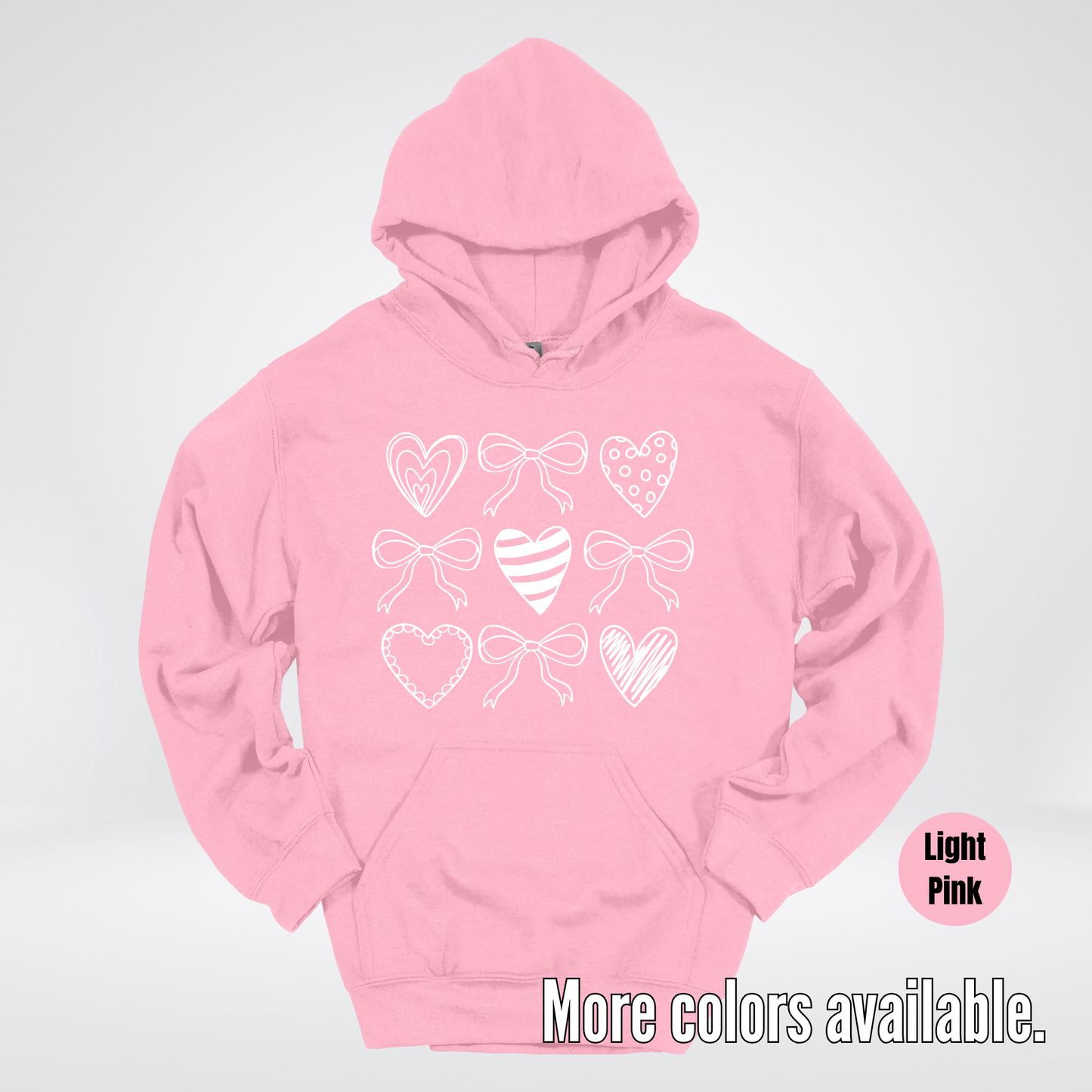 Doodle Coquette Hearts Hoodie
