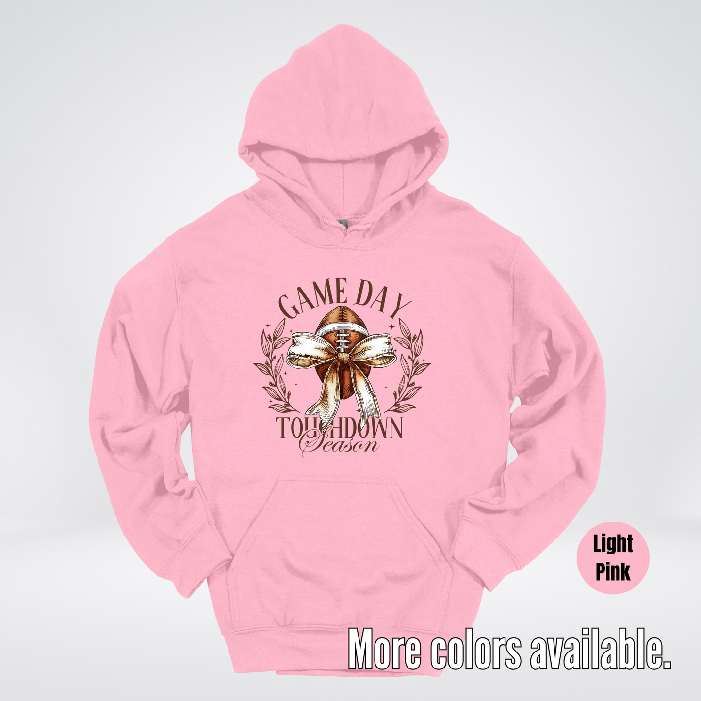 Game Day Touchdown Season Football Coquette Hoodie