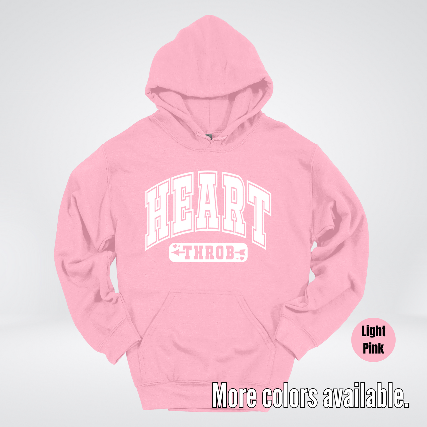 Heart Throb - White Design - Hoodie