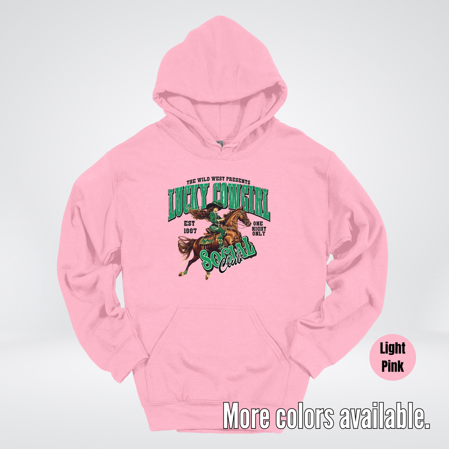 Lucky Cowgirl Social Club Saint Patrick's Day Hoodie