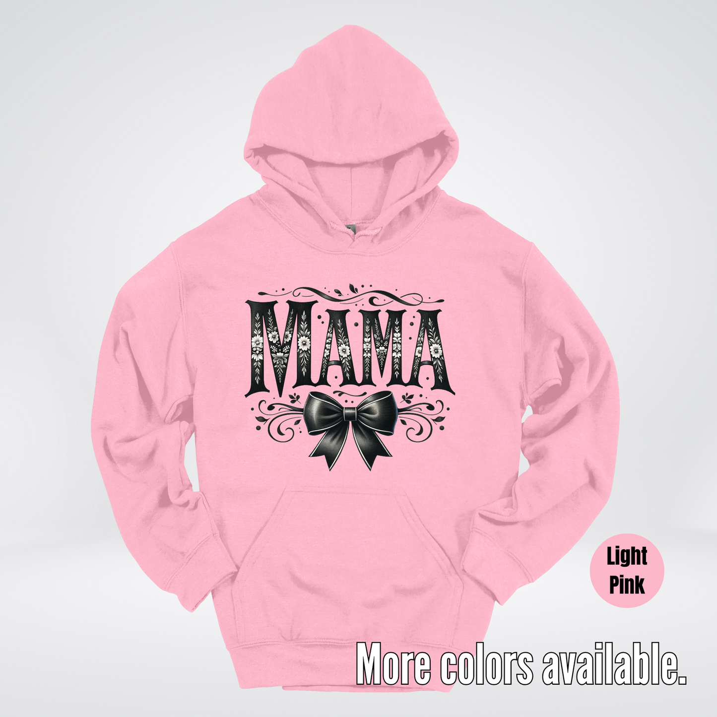 Mama Black & White Coquette Hoodie