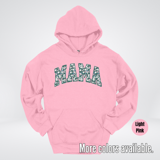 Mama Floral Green Hoodie