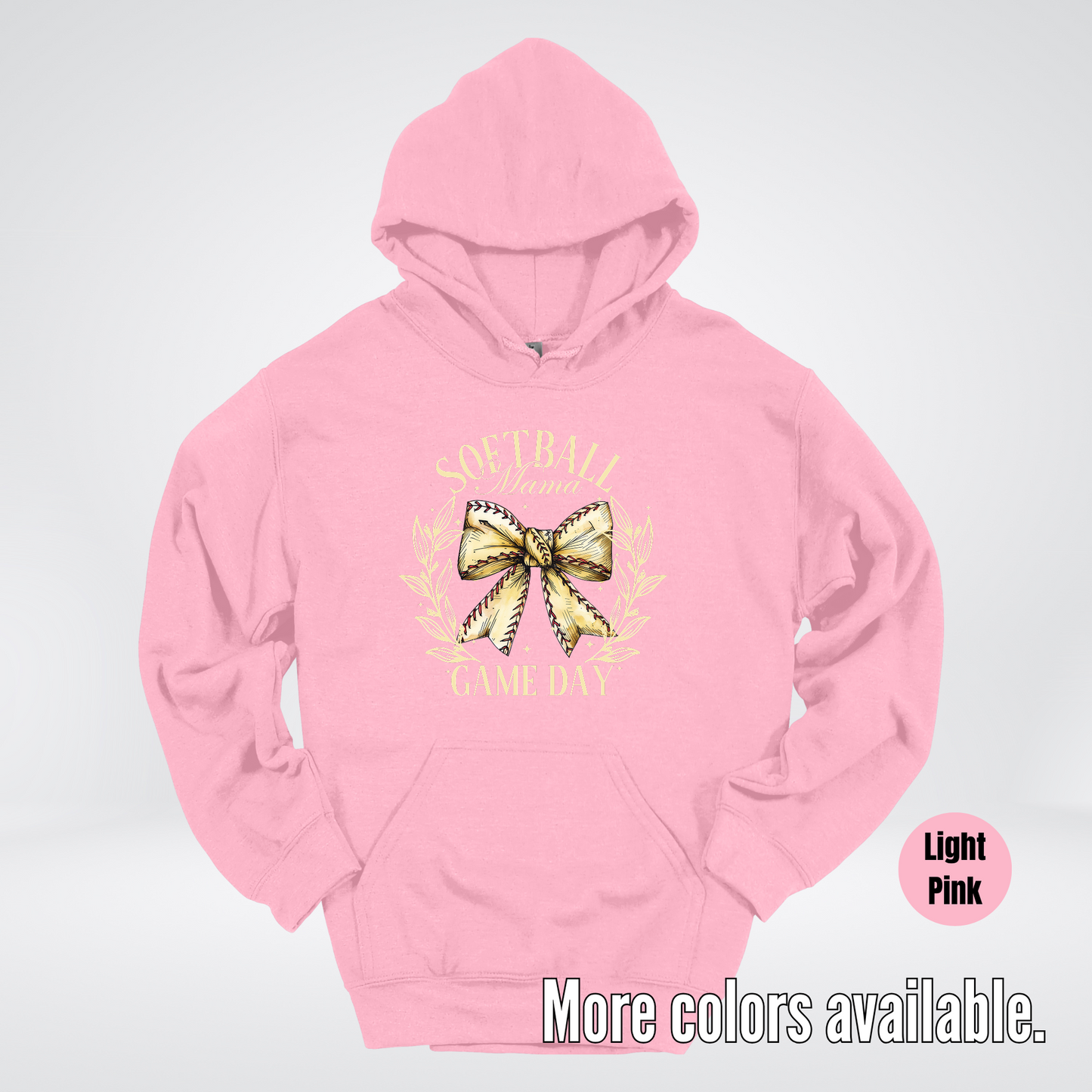 Softball Mama Game Day Coquette Hoodie