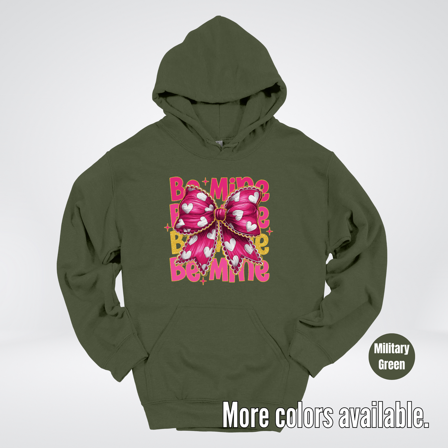 Be Mine Coquette Pink & Gold Hoodie