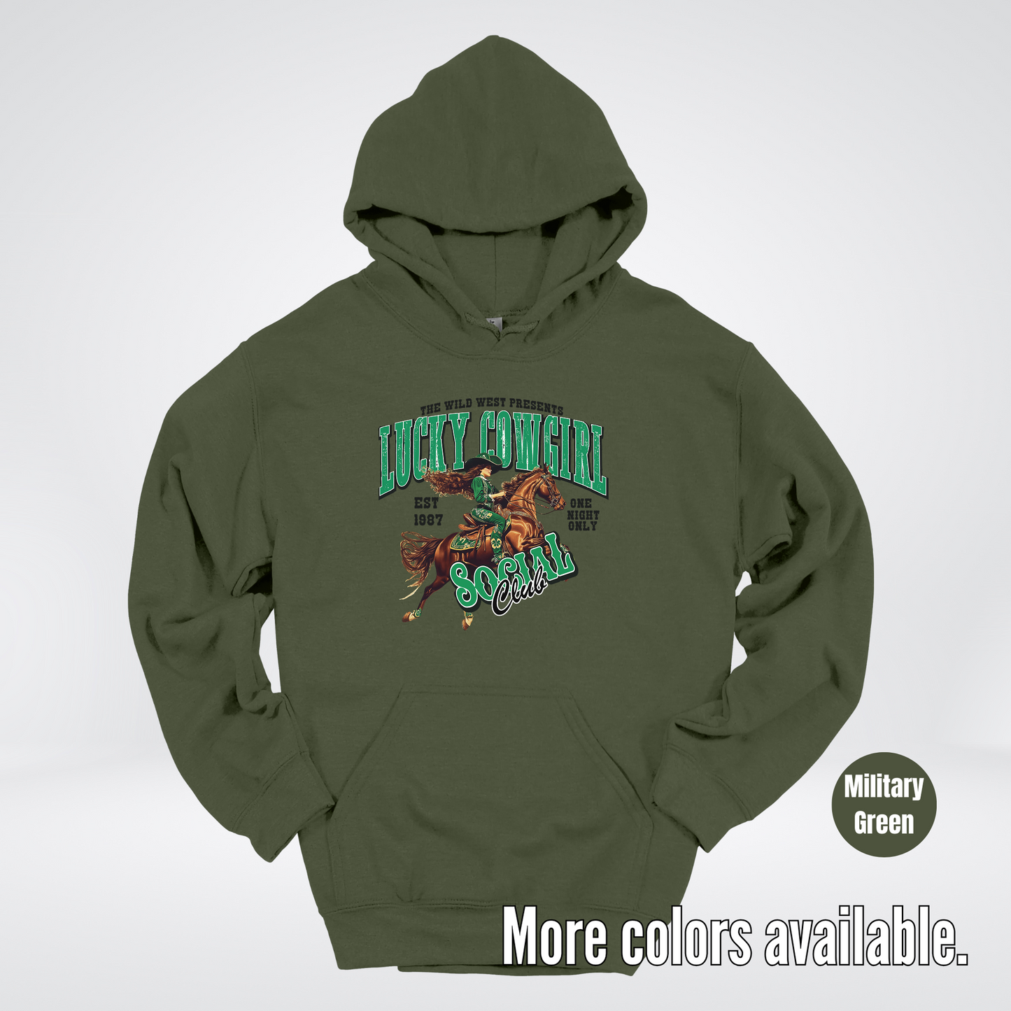 Lucky Cowgirl Social Club Saint Patrick's Day Hoodie