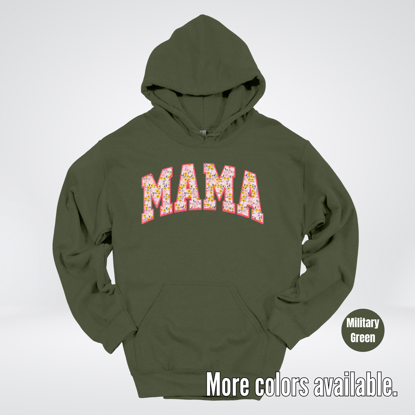 Mama Floral Pink Hoodie