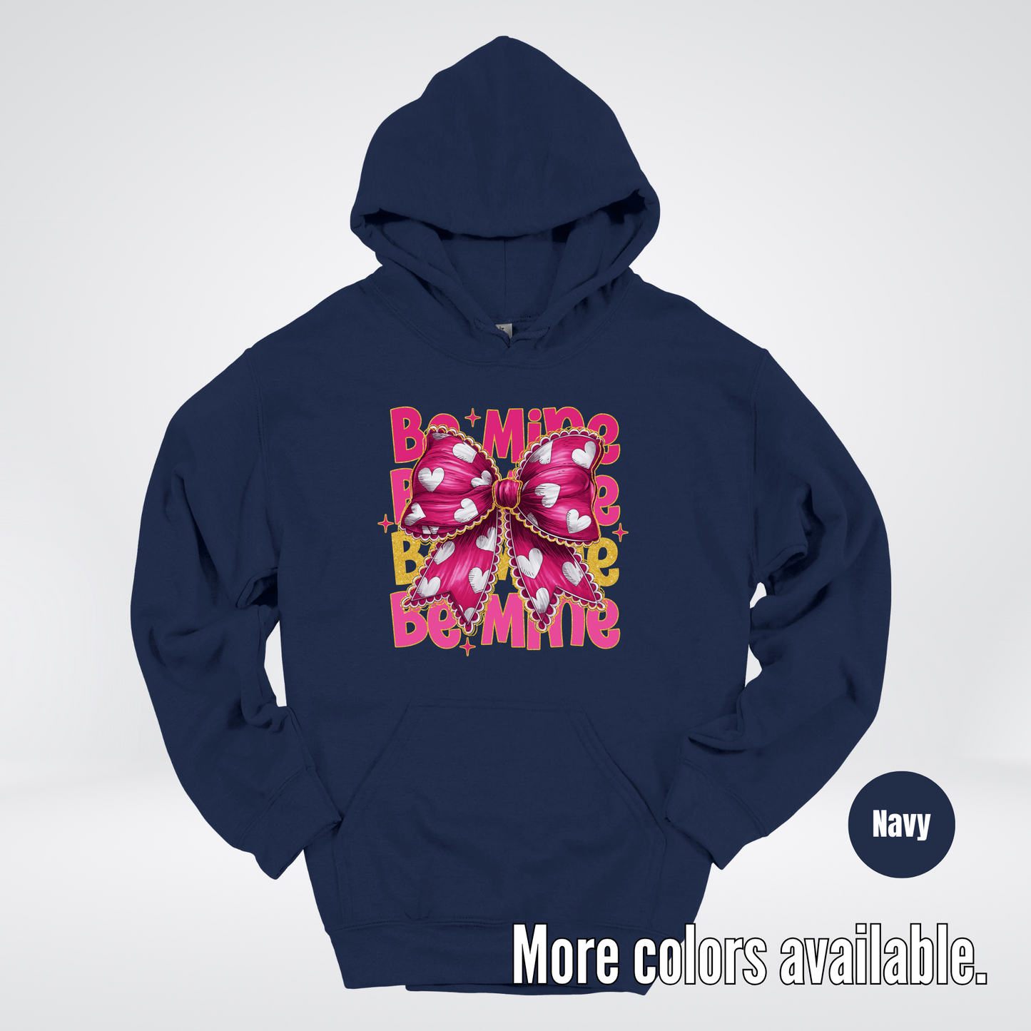 Be Mine Coquette Pink & Gold Hoodie