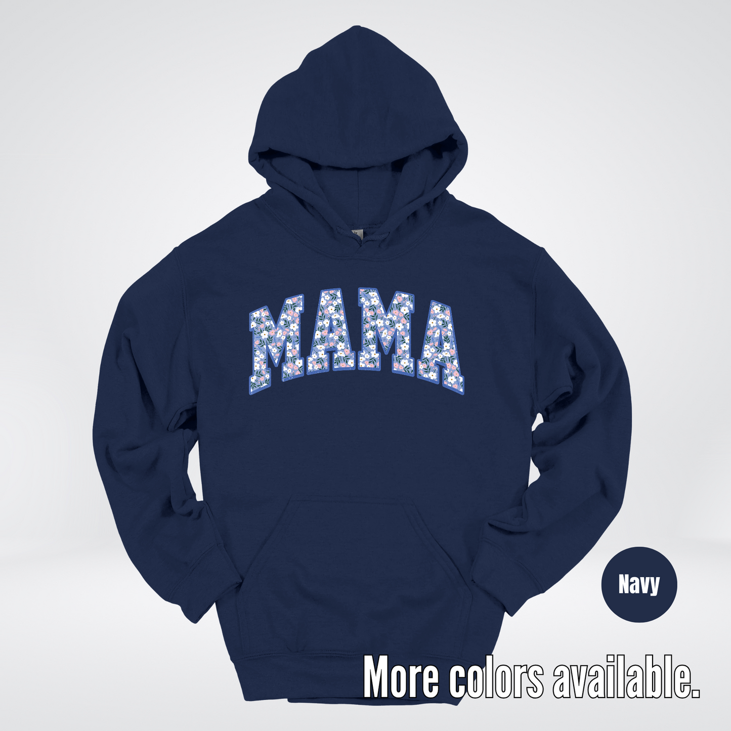 Mama Blue Bell Floral Hoodie