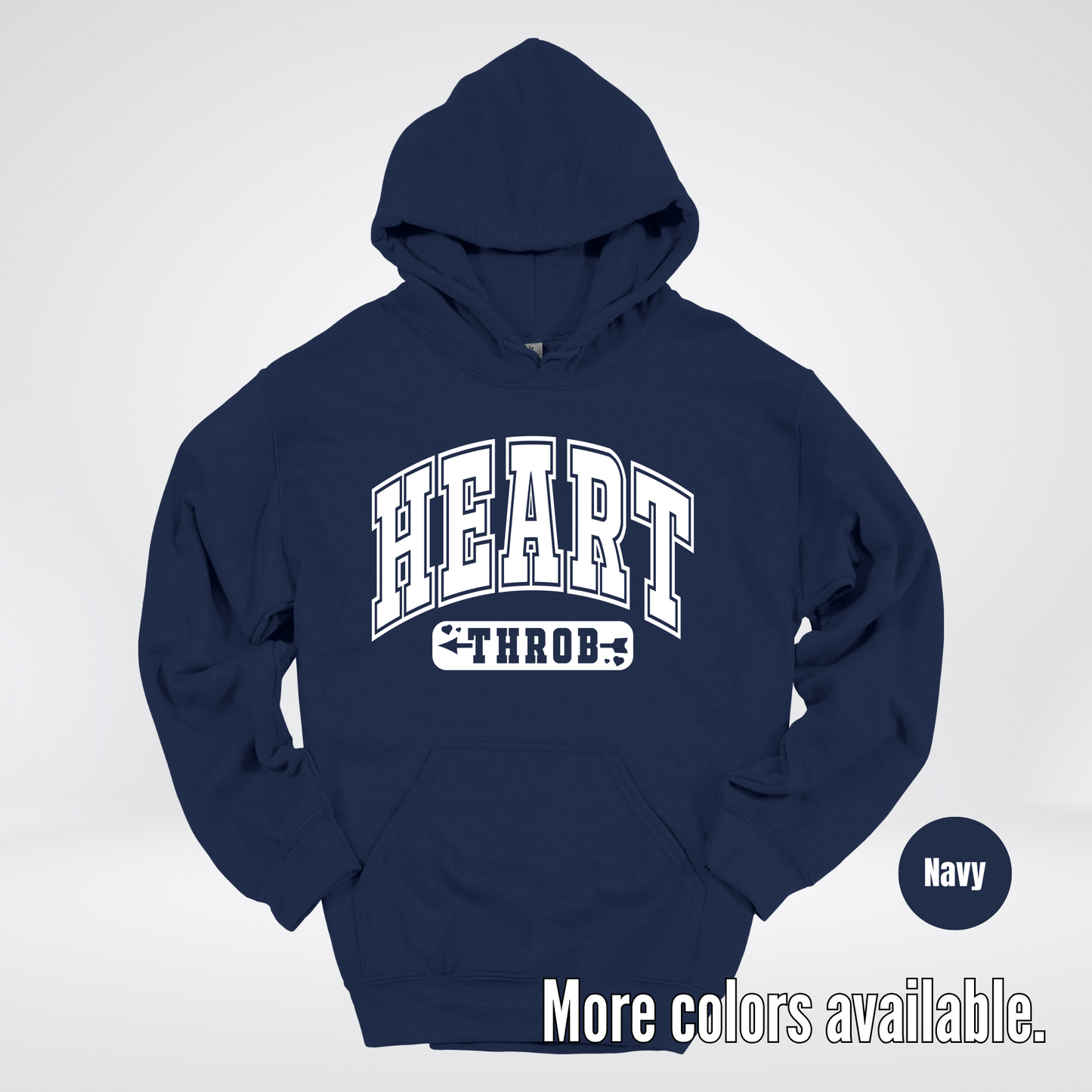 Heart Throb - White Design - Hoodie