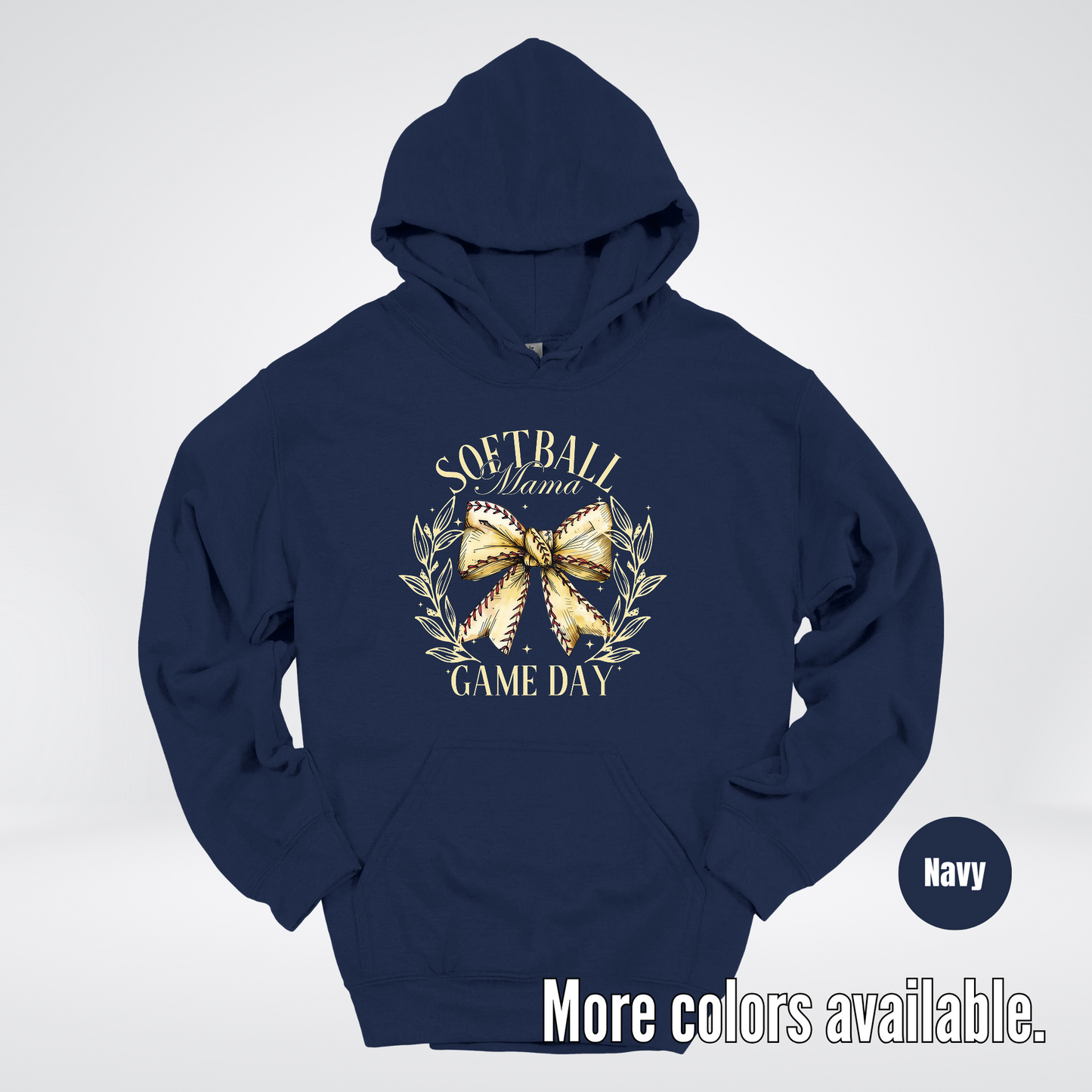 Softball Mama Game Day Coquette Hoodie