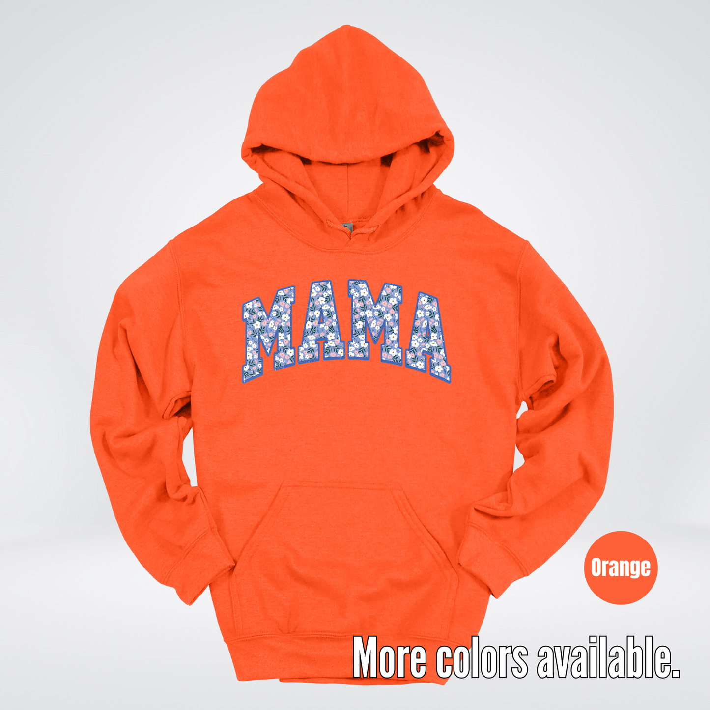 Mama Blue Bell Floral Hoodie