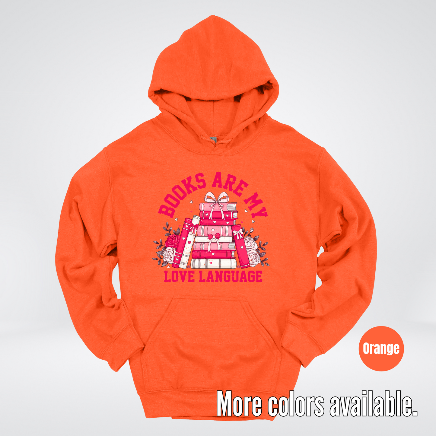 Books Are My Love Language Coquette Hoodie