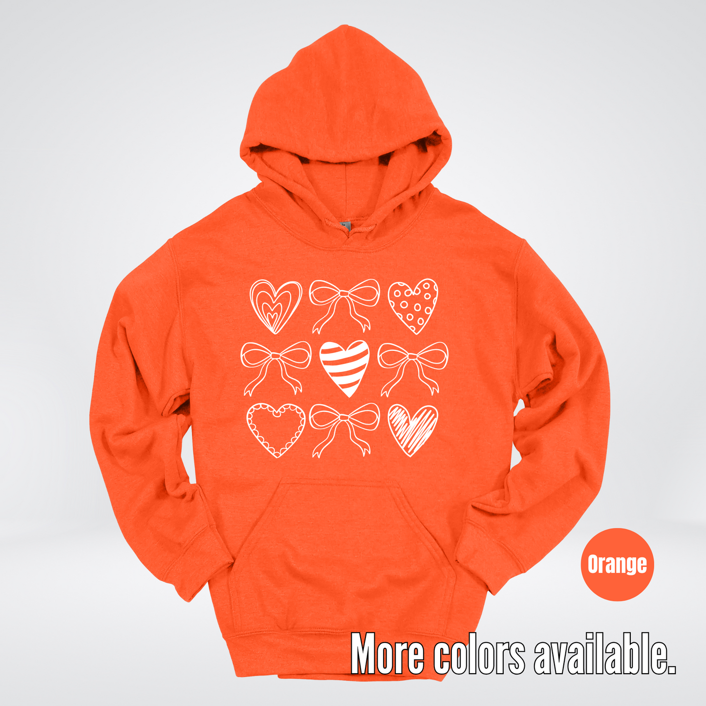 Doodle Coquette Hearts Hoodie