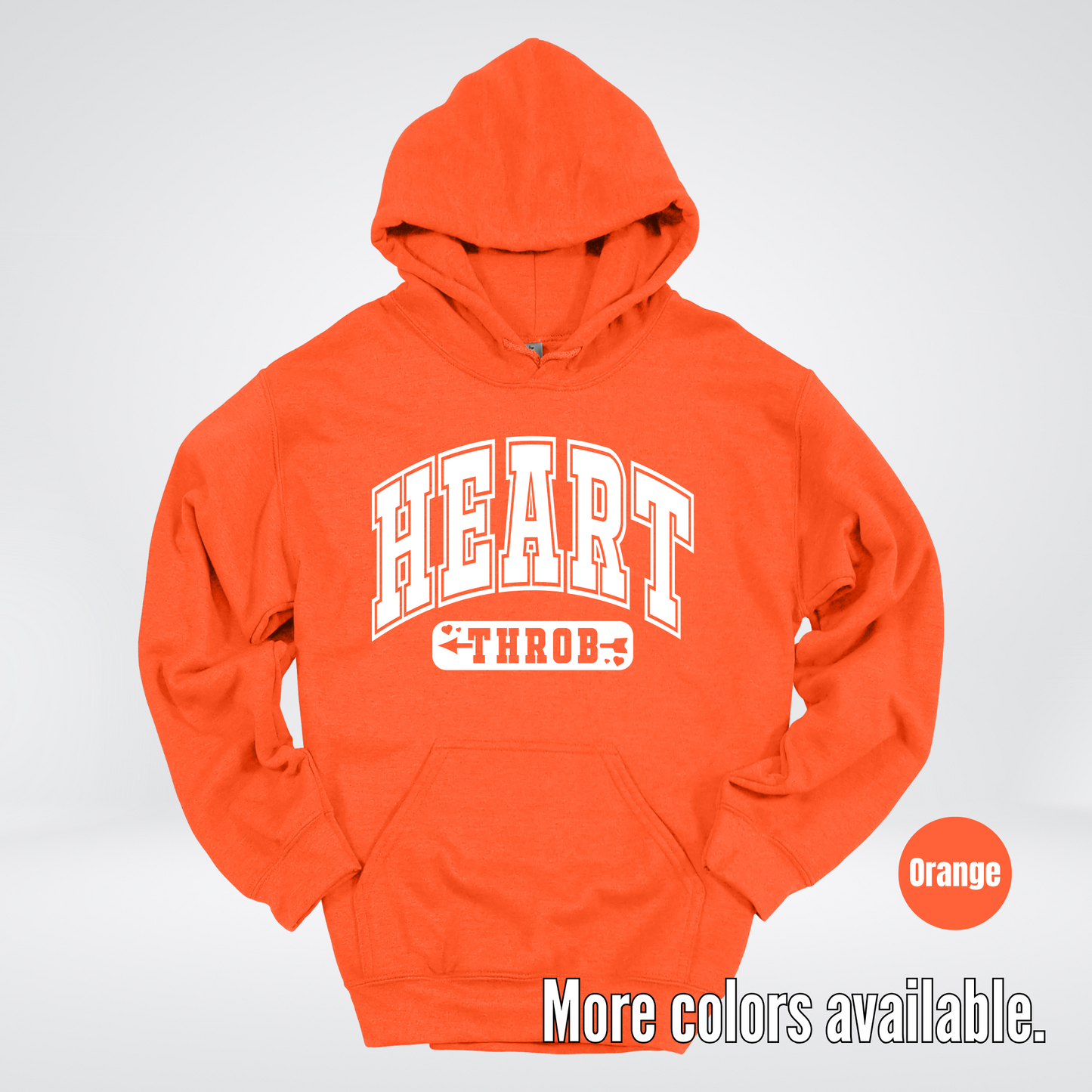 Heart Throb - White Design - Hoodie