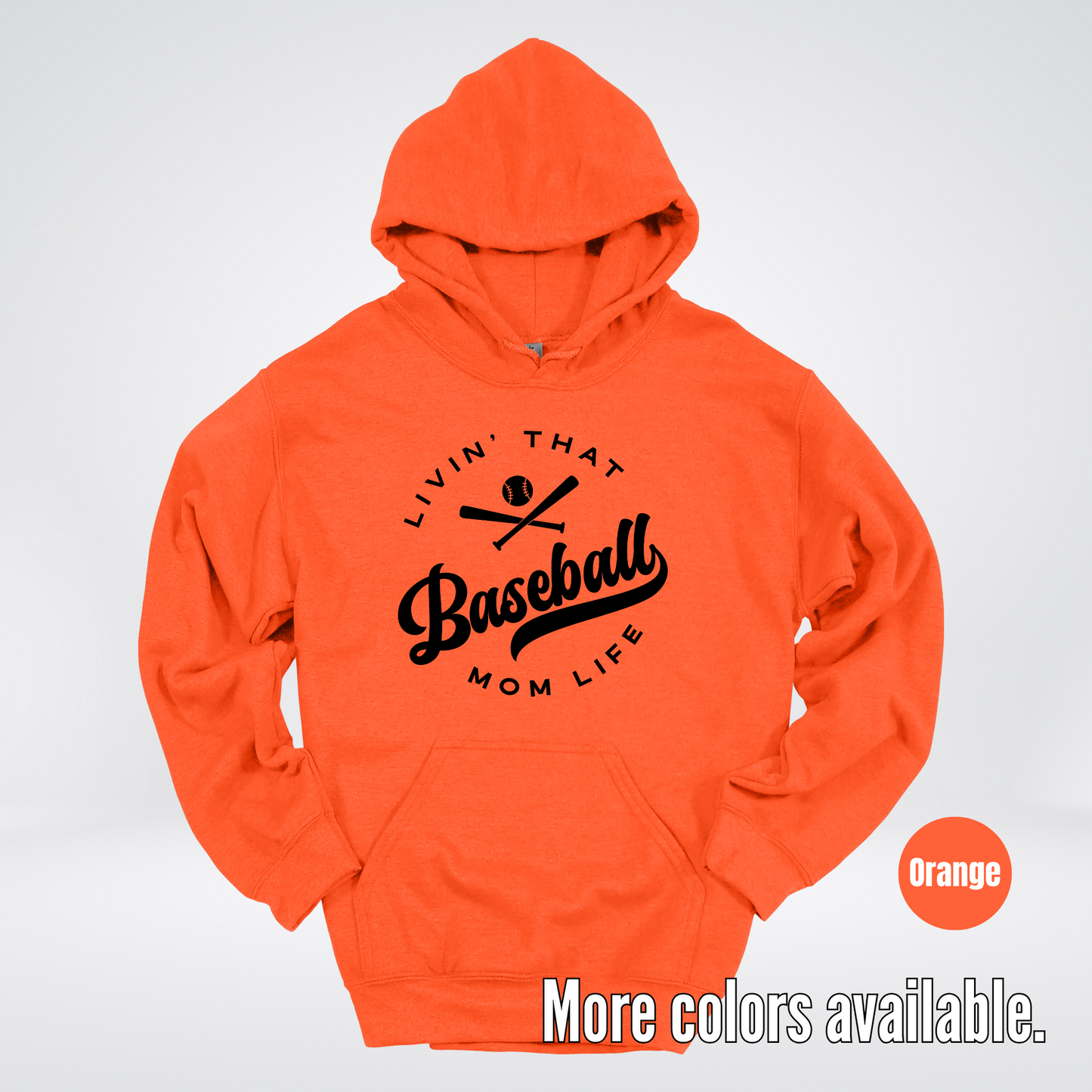 Livin’ That Baseball Mom Life – Black Design - Hoodie