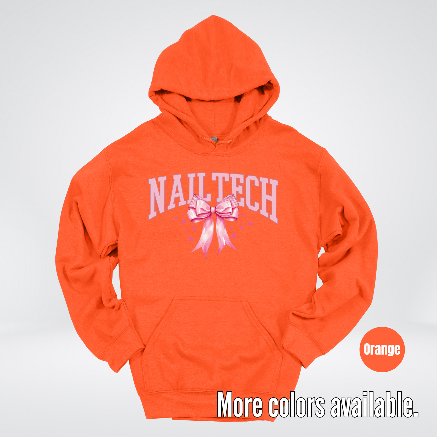 Nail Tech Varsity Pink Coquette Hoodie