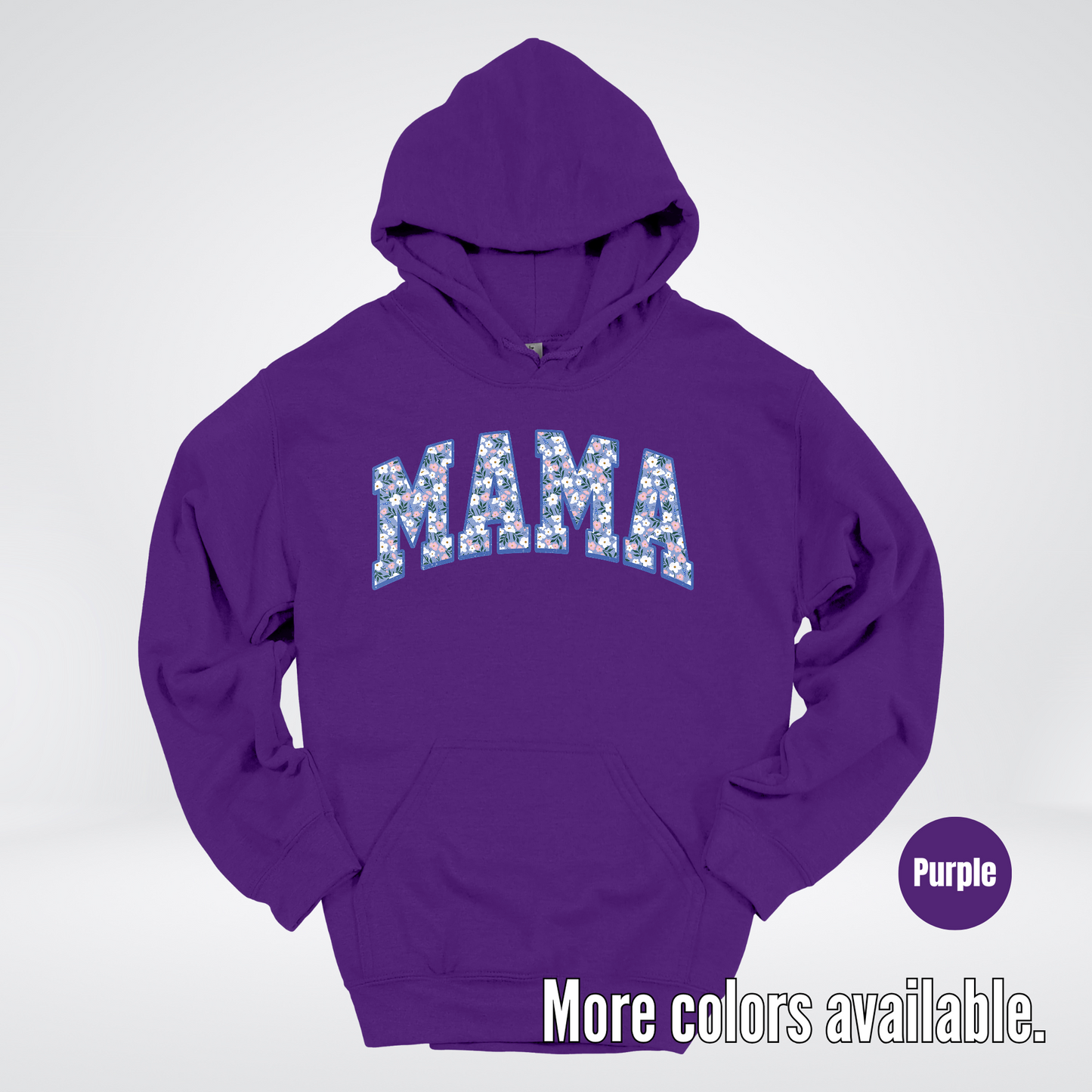 Mama Blue Bell Floral Hoodie