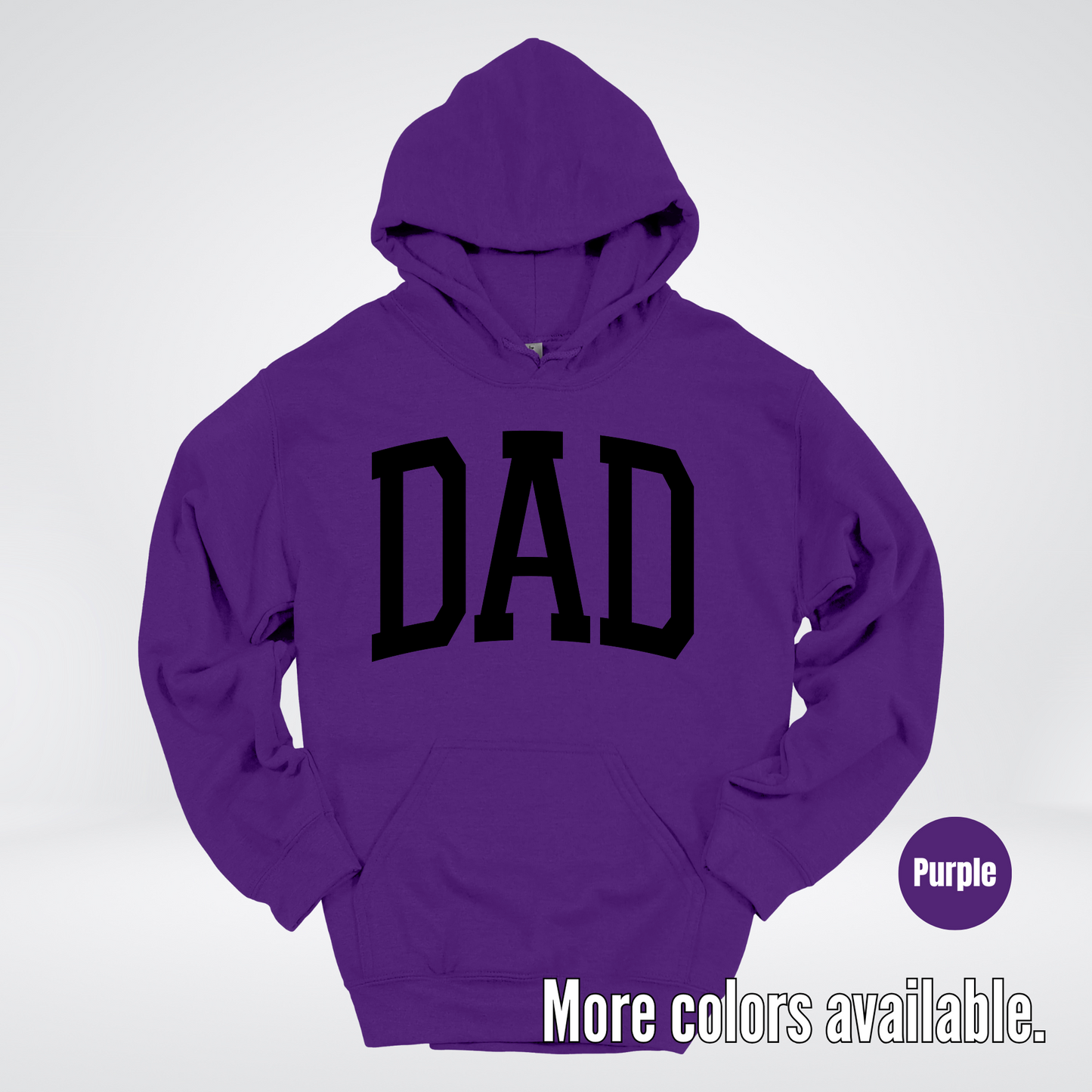 DAD Varsity Font - Black Design - Hoodie