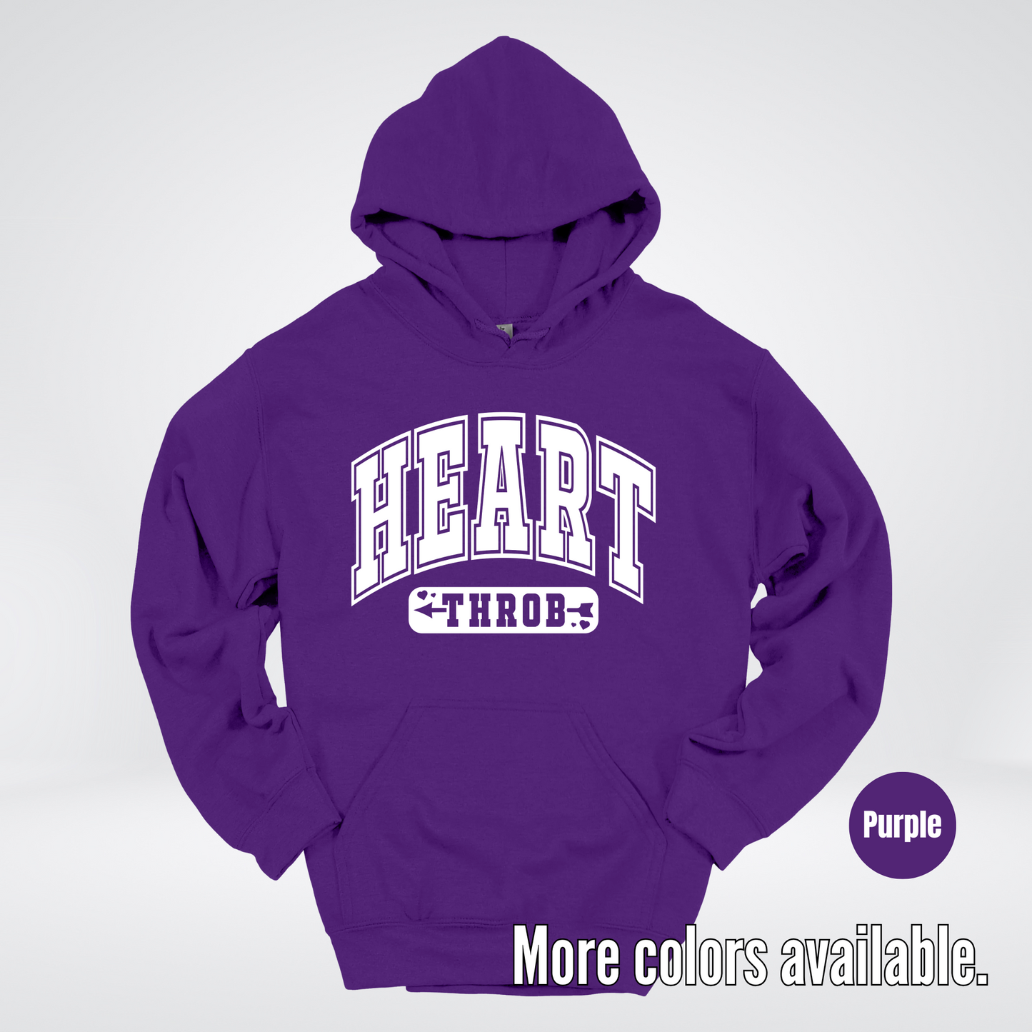 Heart Throb - White Design - Hoodie