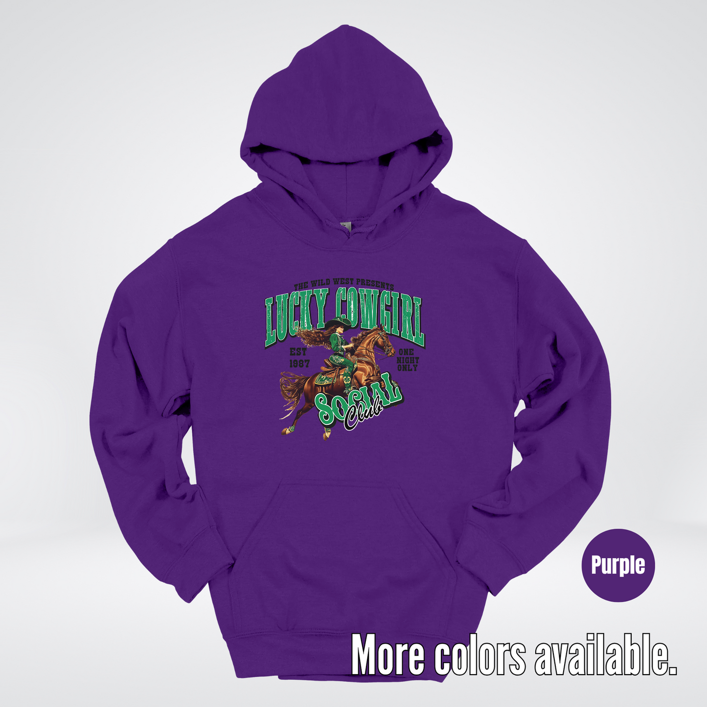 Lucky Cowgirl Social Club Saint Patrick's Day Hoodie