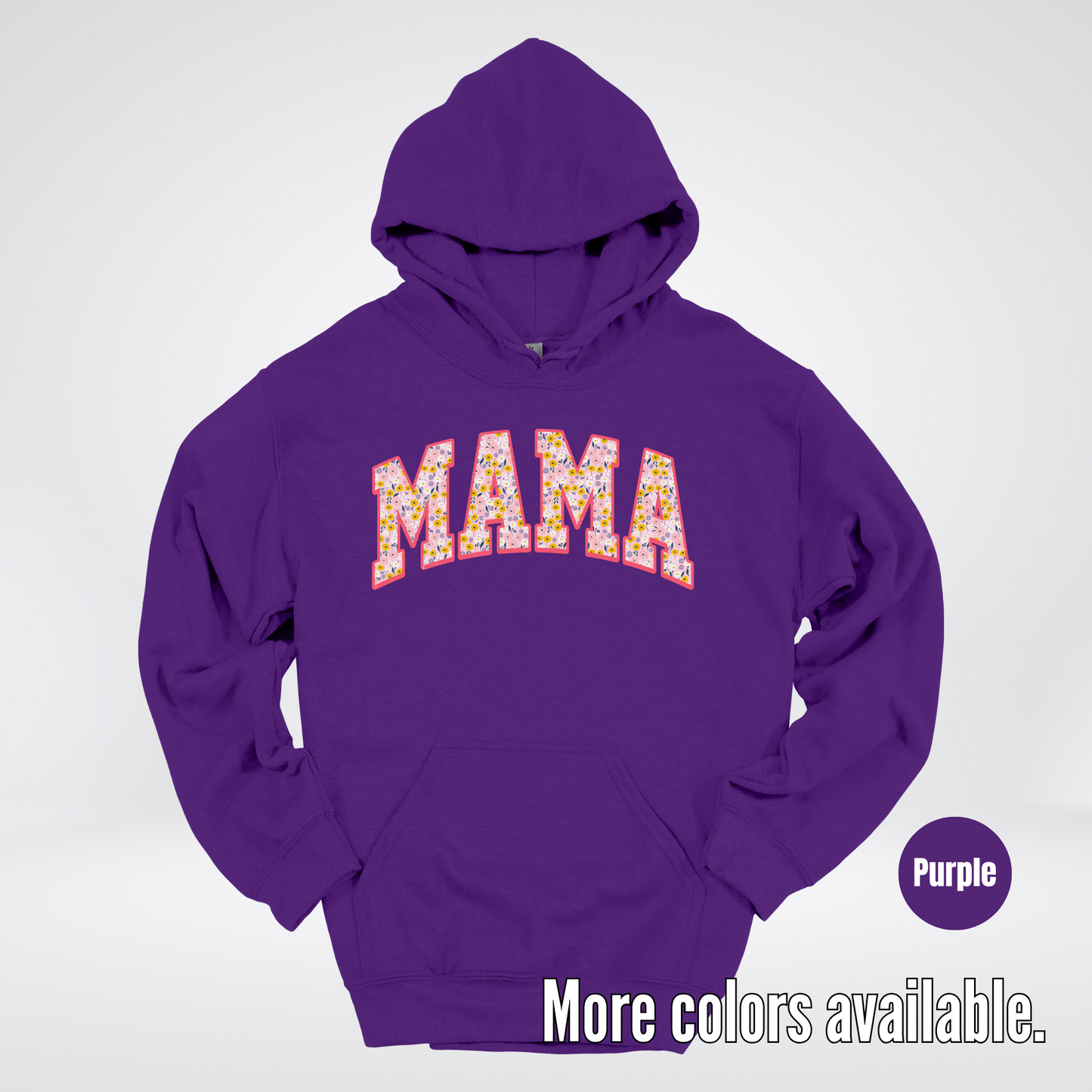 Mama Floral Pink Hoodie