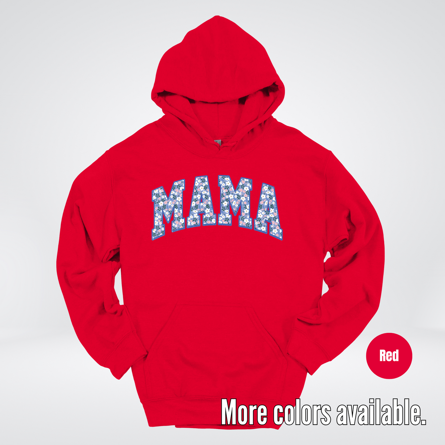 Mama Blue Bell Floral Hoodie