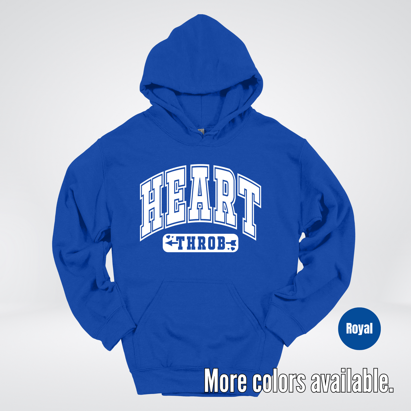 Heart Throb - White Design - Hoodie