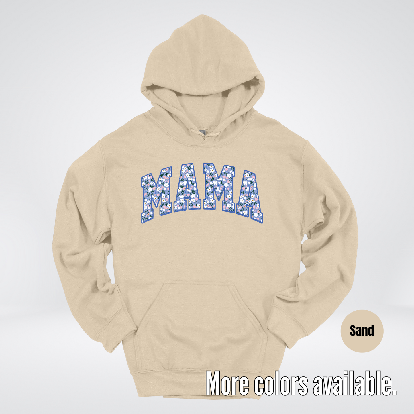 Mama Blue Bell Floral Hoodie
