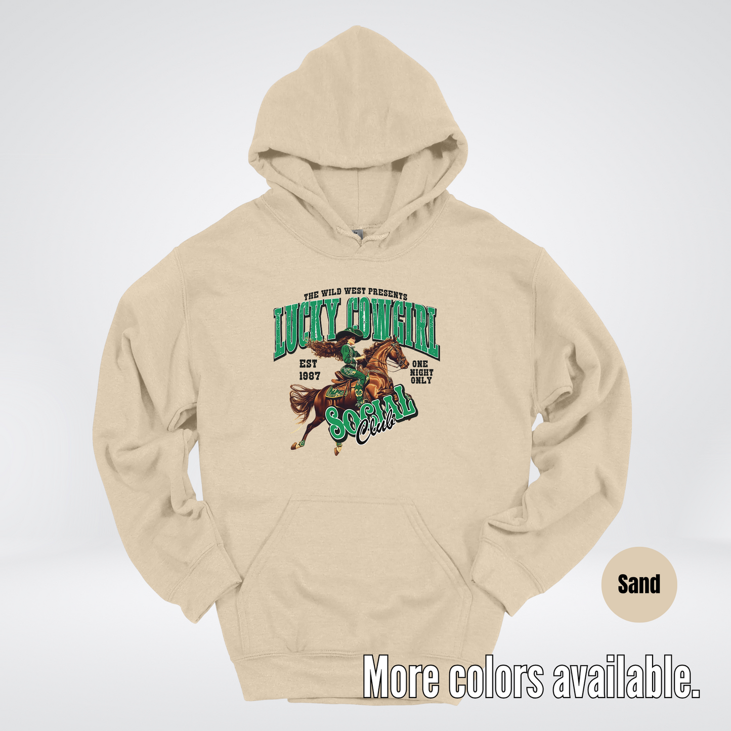 Lucky Cowgirl Social Club Saint Patrick's Day Hoodie