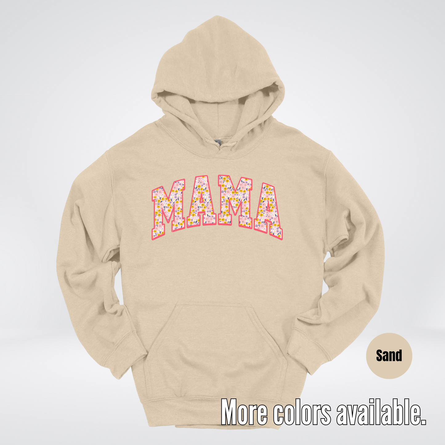 Mama Floral Pink Hoodie