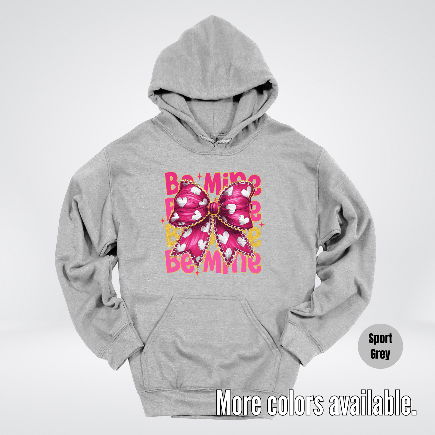 Be Mine Coquette Pink & Gold Hoodie